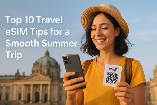 Top 10 Travel eSIM Tips for a Smooth Summer Tripβ β EC eSIM blog cover image.