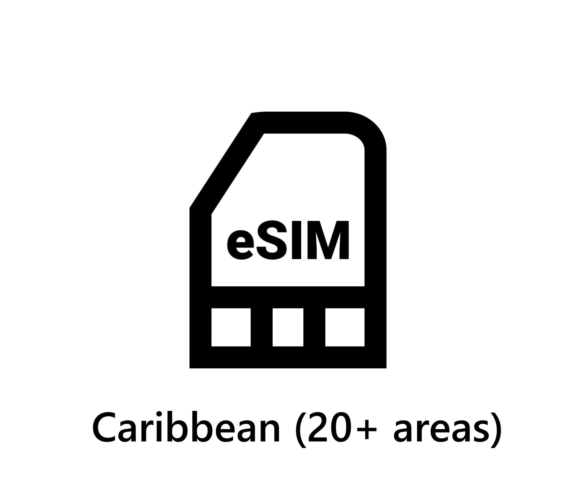 Caribbean (20+ areas) travel eSIM