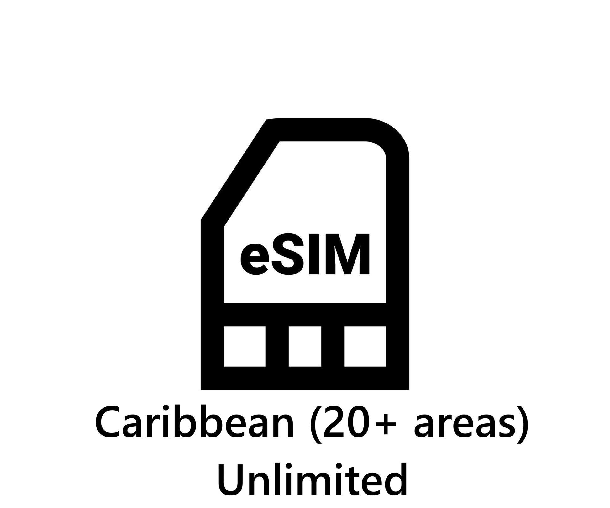 Caribbean (20+ areas) unlimited daily eSIM
